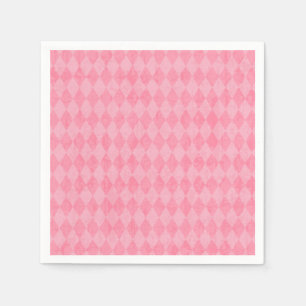 Pink Argyle Napkins