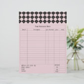 Pink Argyle Order Form (Standing Front)