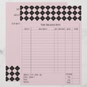 Pink Argyle Order Form (Front/Back)