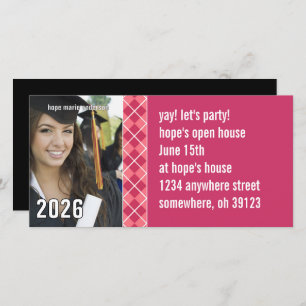 Pink Argyle Senior Pictures Photo Graduation