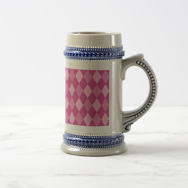 Pink Argyll Beer Stein (Right)