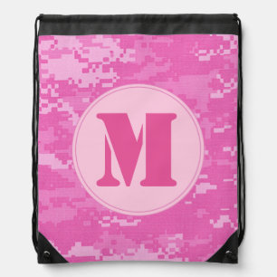Pink ARMY ACU Camo Camoufl Draw String Bag Sack