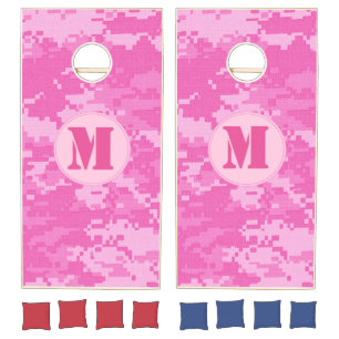 Pink ARMY ACU Camo Camouflage Corn Hole Game