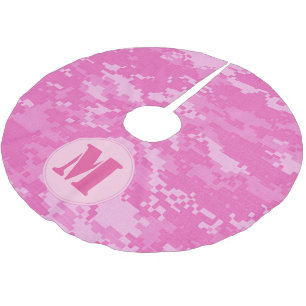 Pink ARMY ACU Camo Christmas Tree Skirt