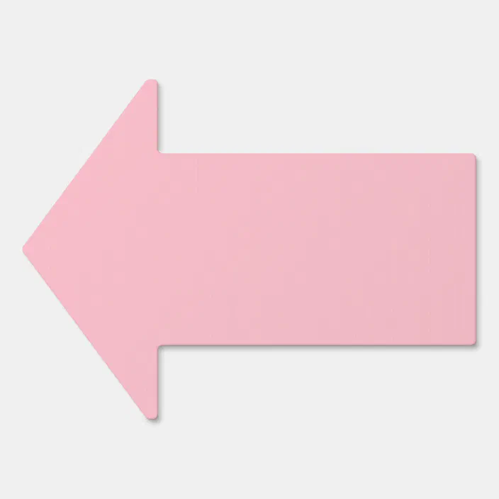 Black & White Stripes Pink This Way Arrow Right Personalised Wedding Sign 