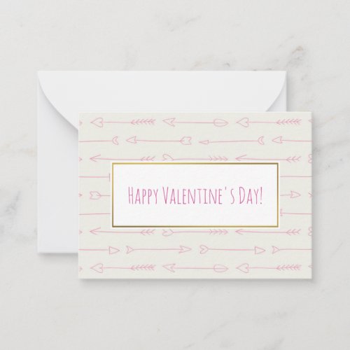 Pink Arrows Valentine Cards 100 pack