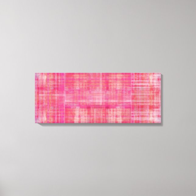 Pink Art Color Painting Wrapped Canvas Print (Front)