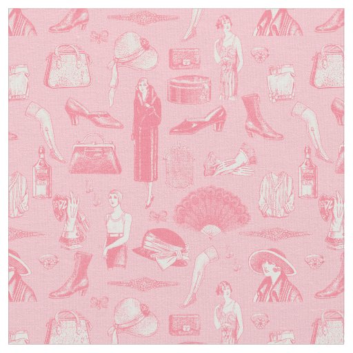 pink art deco 1920s flapper glamour feminine  fabric
