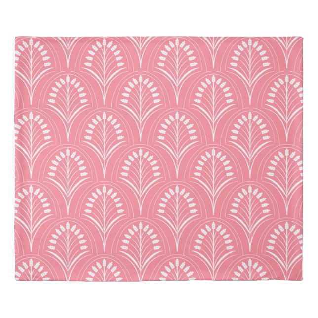 Pink Art Deco Duvet Cover (Front)