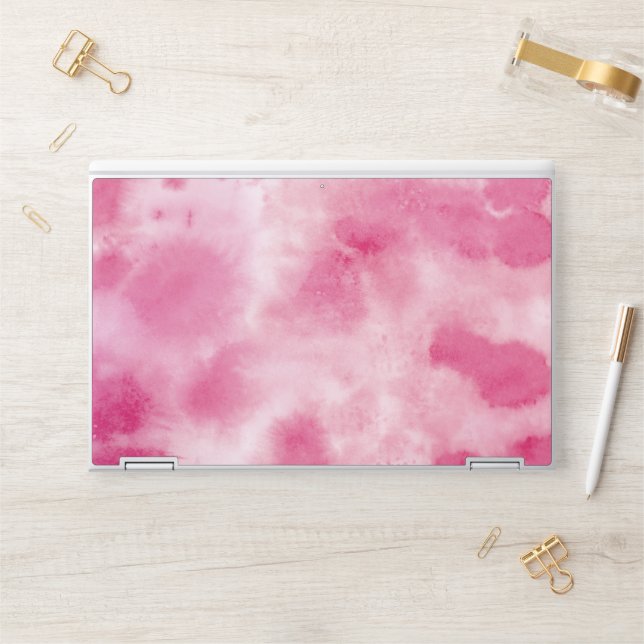 Pink Art Pattern Design Wallpaper HP Laptop Skin (Desk)