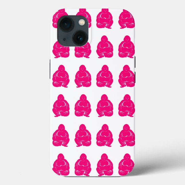 Pink Asian Moods Buddah Boys Case-Mate iPhone Case (Back)