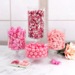 Pink Assorted Candy Mini-Buffet Assorted Candy Favors<br><div class="desc">Throw a spectacular party but don't forget to decorate with a fabulous Mini-Candy Buffet to match your theme! These Mini-Candy Buffets are perfect for wedding receptions, wedding showers, bachelor parties, bachelorette parties and all kinds of wedding related events. They feature Sugar Sanded Gummy Bears, Dum Dums, Gumballs, and Frooties, in...</div>