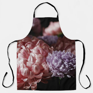 Pink Aster Bouquet: Baroque Lighting. Apron