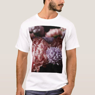 Pink Aster Bouquet: Baroque Lighting. T-Shirt