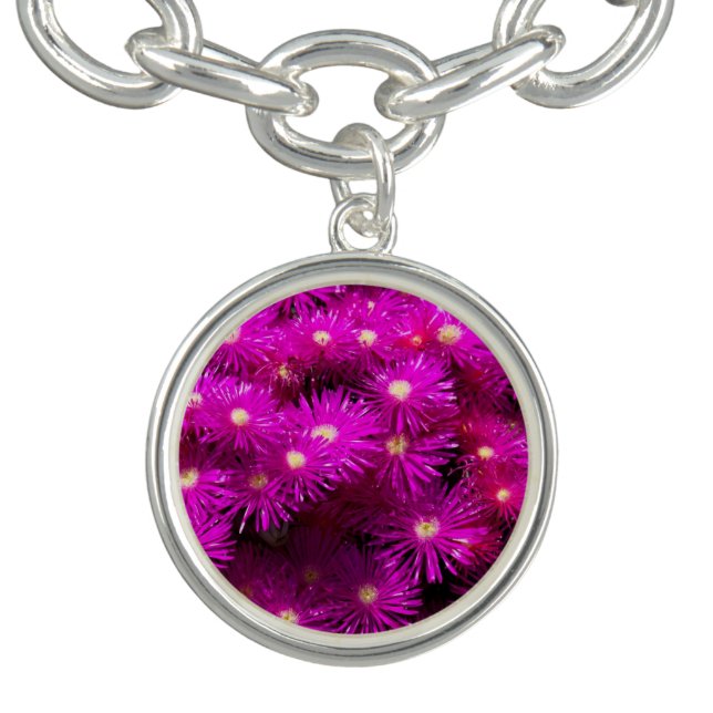 Pink Aster Flowers Bracelet (Design)