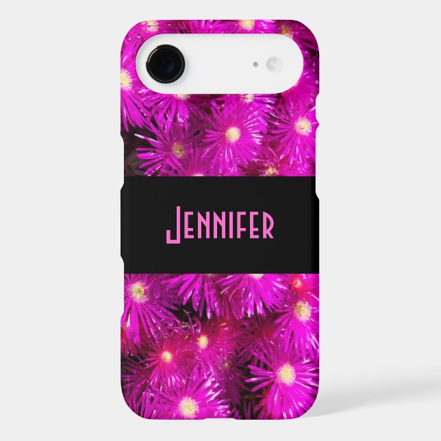 Pink Aster Flowers Case-Mate iPhone Case (Back)