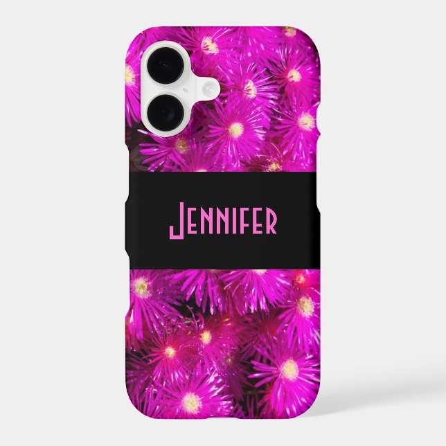 Pink Aster Flowers Iphone Case (Back)