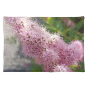 Pink Astilbe Flower Floral Table Placemat for Gard