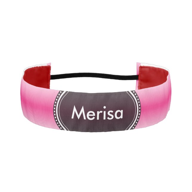 Pink Athletic Headband (Front)