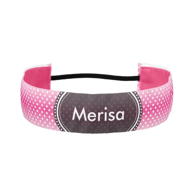 Pink Athletic Headband (Front)