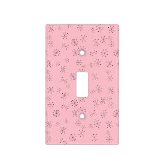 Pink Atomic Age Light Switch Cover