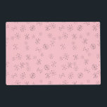 Pink Atomic Age Placemat<br><div class="desc">Retro Placemat with Mid Century Modern atom pattern. This Atomic age design is customizable. For a different background color click Customize It then pick from the swatches.</div>