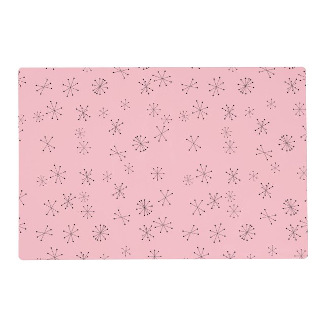Pink Atomic Age Placemat (Front)