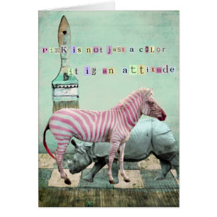 PinK Attitude Animals Cards