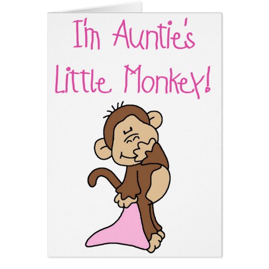 Pink Auntie's Monkey Cards (Front)