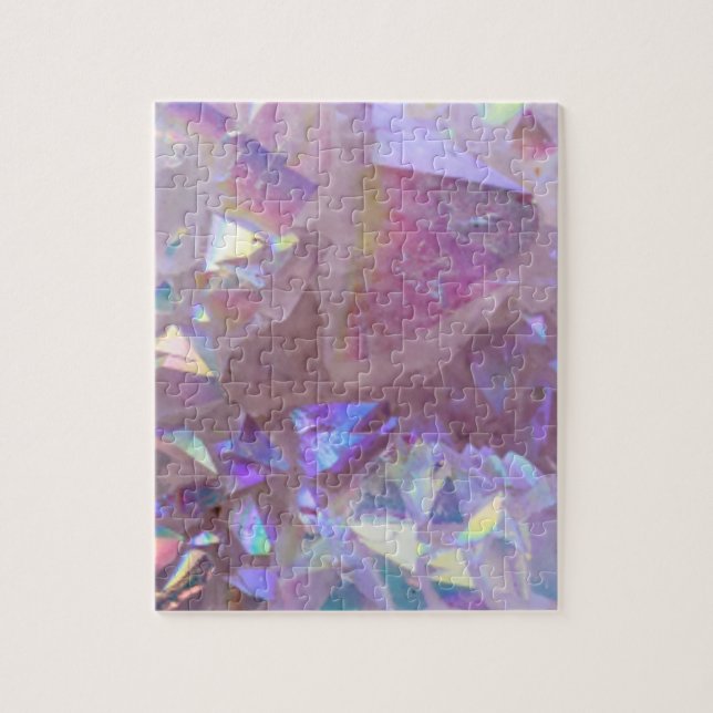 Pink Aura Crystals Jigsaw Puzzle (Vertical)