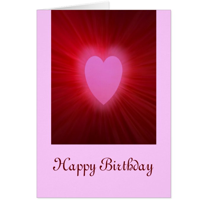 Pink Aura, Happy Birthday Greeting Card