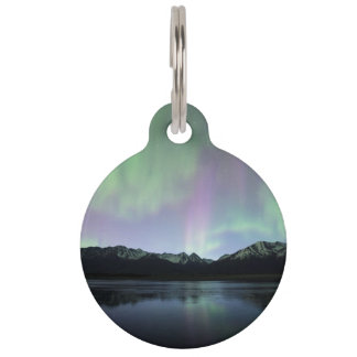 Pink Aurora Pet ID Tag