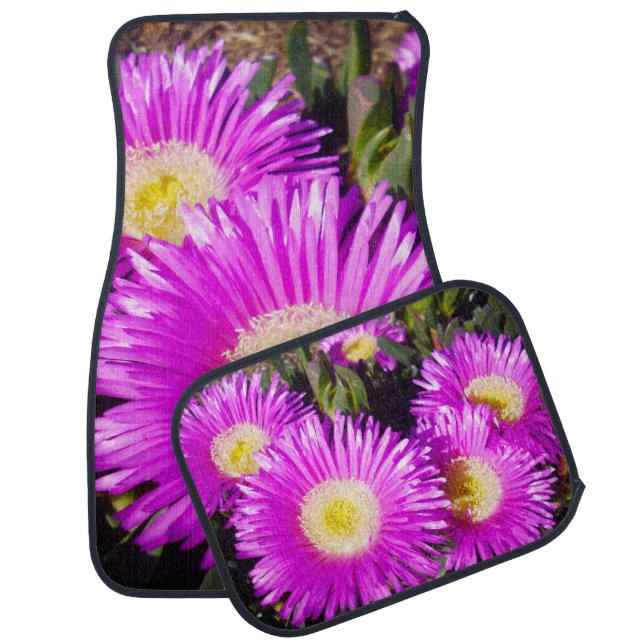 Pink Aussie Rambler Pigface Flower,  Car Mats (Set)