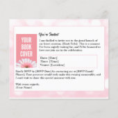 Pink Author Book Launch Invitation Flyer | Zazzle