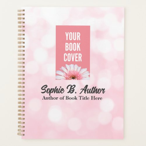 Pink Author Planner With Book Cover Image