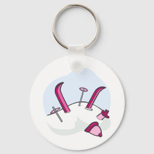Pink Avalanche Keychain