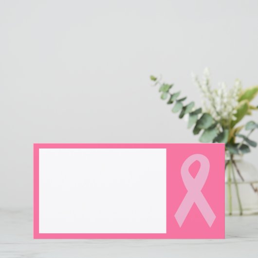 Pink Awareness Ribbon (Standing Front)