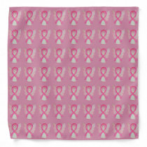 Pink Awareness Ribbon Angel Custom Bandanas