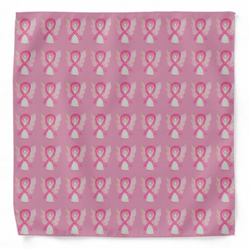 Pink Awareness Ribbon Angel Custom Bandanas