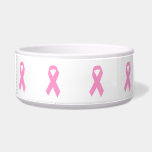 Pink Awareness Ribbon Bowl<br><div class="desc">Simple pink ribbon for Breast Cancer Awareness.</div>