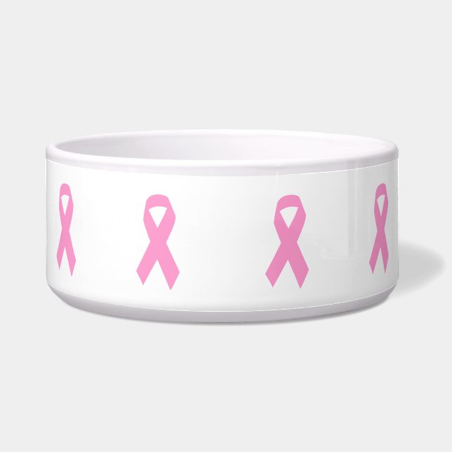 Pink Awareness Ribbon Bowl (Front)