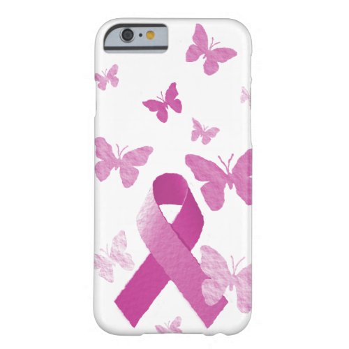 Pink Awareness Ribbon Barely There iPhone 6 Case