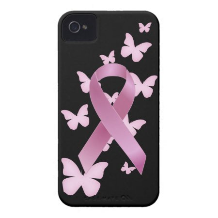 Pink Awareness Ribbon Iphone 4 Case-mate Case