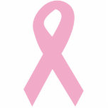 Pink Awareness Ribbon Cutout<br><div class="desc">This Pink Awareness Ribbon can be an ornament,  keychain,  photo sculpture,  pin or magnet. Your choice.</div>