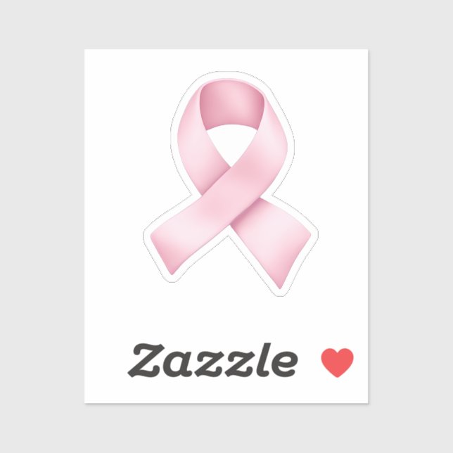 Pink Awareness Ribbon Emoji  Sticker (Sheet)