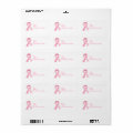 Pink Awareness Ribbon Labels 0001 | Zazzle