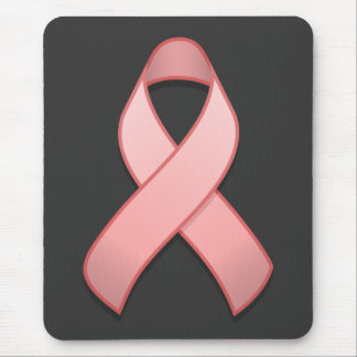Pink Awareness Ribbon Mousepad
