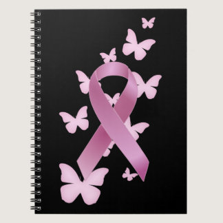 Pink Awareness Ribbon Notebook