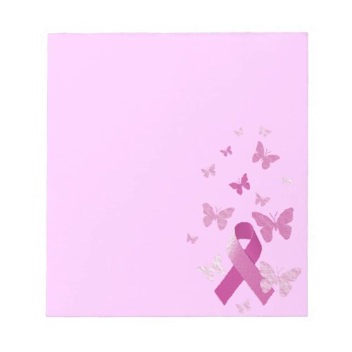 Pink Awareness Ribbon Notepad