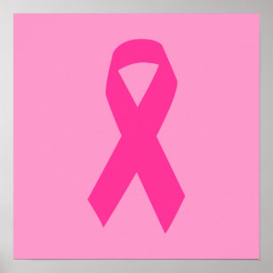 Pink Awareness Ribbon Poster